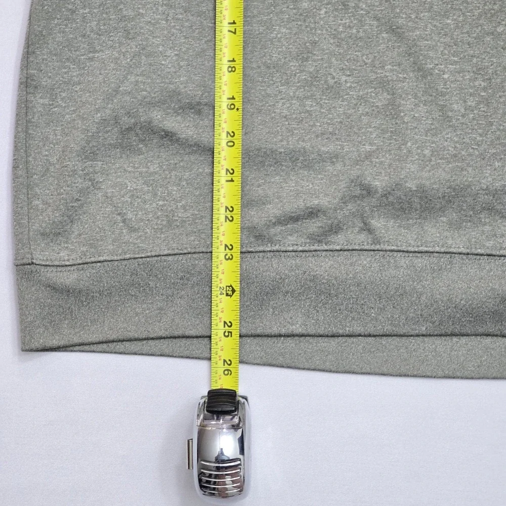 Penn State Nittany Lions Quarter Zip Pullover Sweatshirt Gray Navy Mens Large